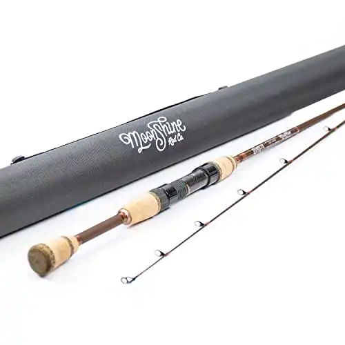 Moonshine Rod Co. Rambler Series Spin Fishing Rod with Carrying Case