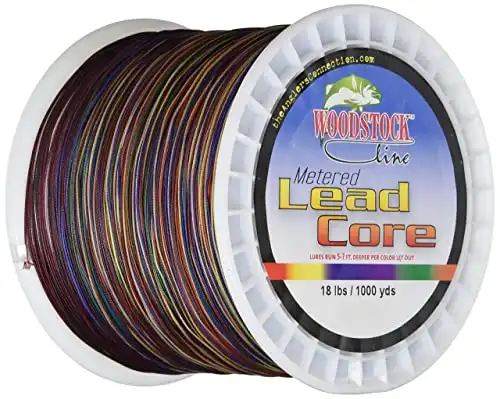 Woodstock Metered Lead Core Fishing Line