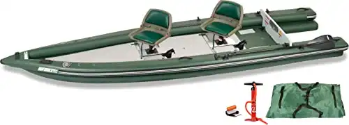 Sea Eagle FSK16 FishSkiff16 Inflatable Frameless Fishing Boat