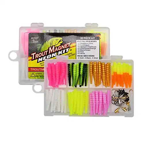 Trout Magnet 82 Piece Neon Fishing Kit