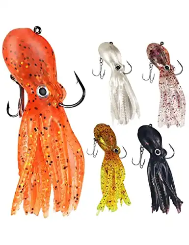 Octopus Swimbait Soft Fishing Lure with Skirt Tail