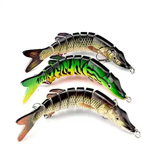 ODS Pike Lures Multi Jointed Swimbaits 3.5"-8"